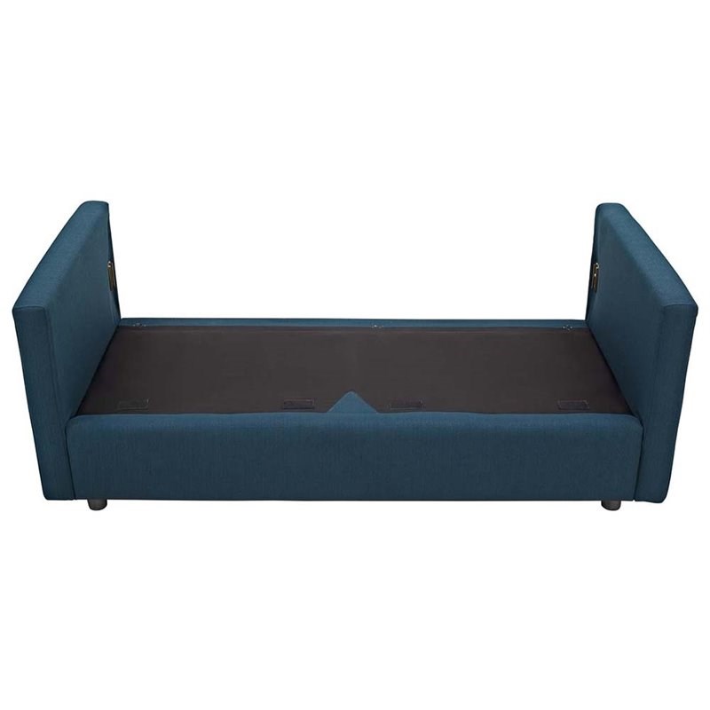 Modway Activate Contemporary Modern Sofa in Azure