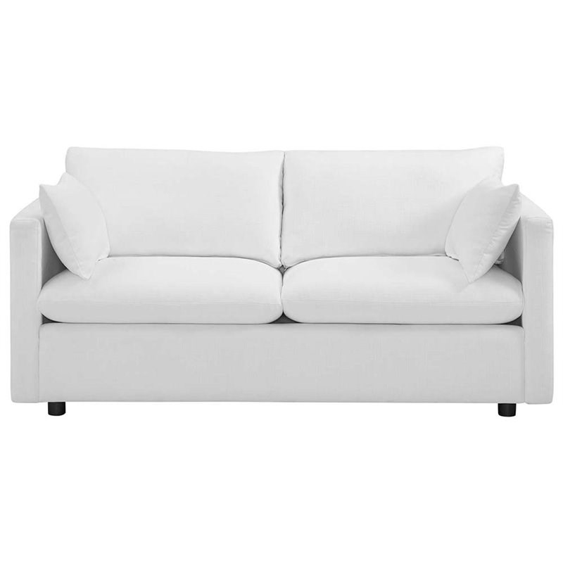 Modway Activate Contemporary Modern Sofa in White