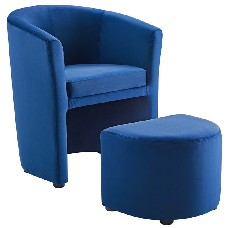 accent chair with tuck away ottoman