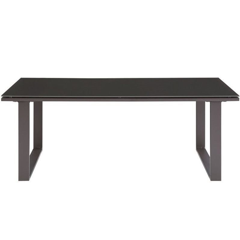 Modway Fortuna Outdoor Coffee Table in Brown