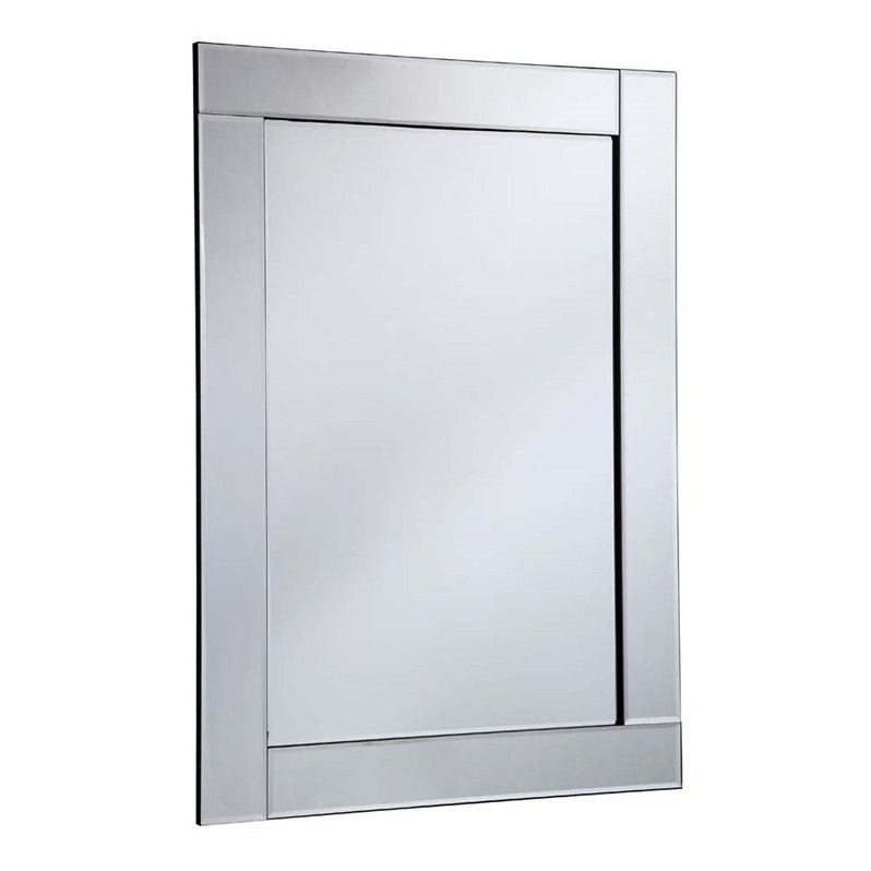 Elegant Lighting Modern Decorative Mirror in Silver