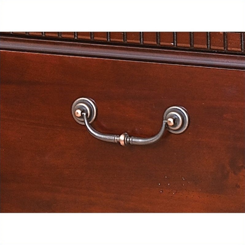 Martin Furniture Huntington Club 4 Drawer Wood Lateral File in Vibrant Cherry