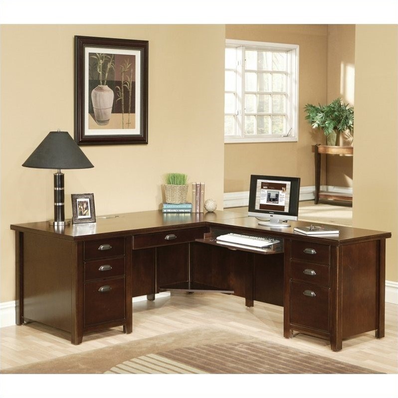 Martin Furniture Tribeca Loft Cherry RHF L-Shaped Executive Desk