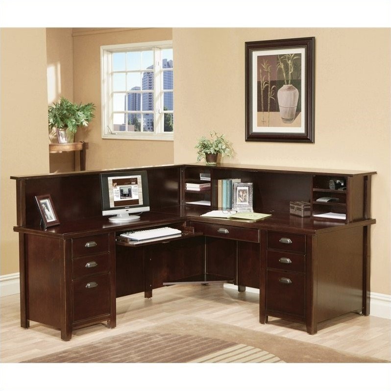 Martin Furniture Tribeca Loft Cherry LHF L-Shaped Executive Desk