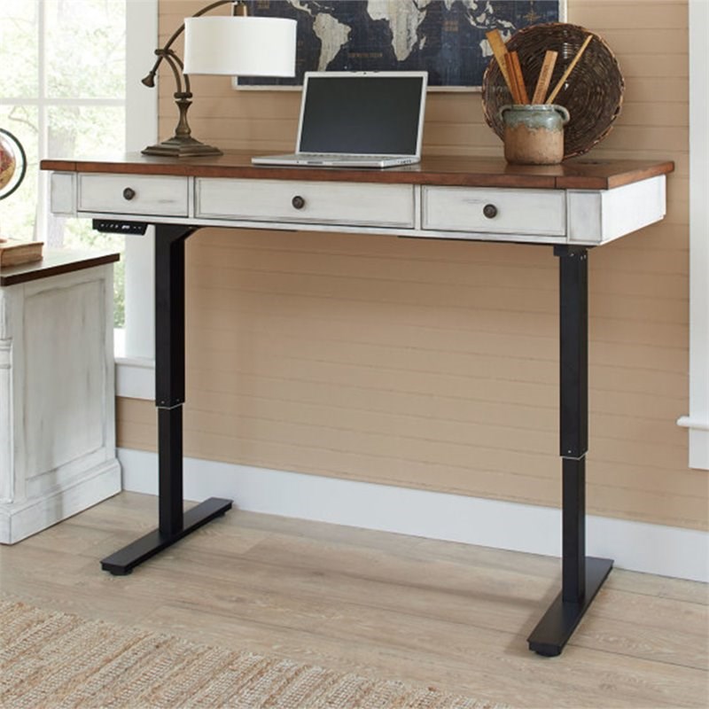 martin furniture durham 3 drawer standing desk in