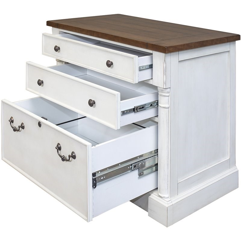 martin furniture durham 3 drawer lateral file in