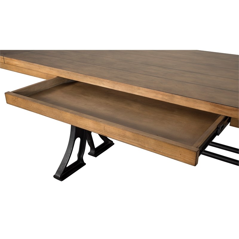 Martin Furniture Toulouse Home Office Writing Desk Wood Brown Homesquare