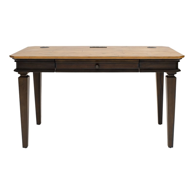 Executive Writing Desk Writing Table Office Desk Solid Wood Top Brown