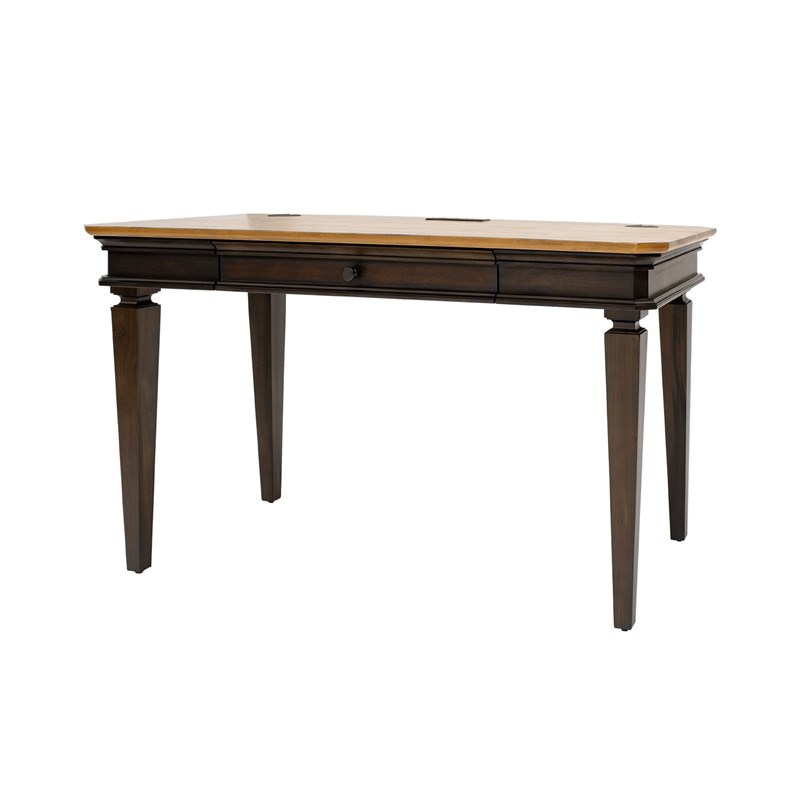 Executive Writing Desk Writing Table Office Desk Solid Wood Top Brown