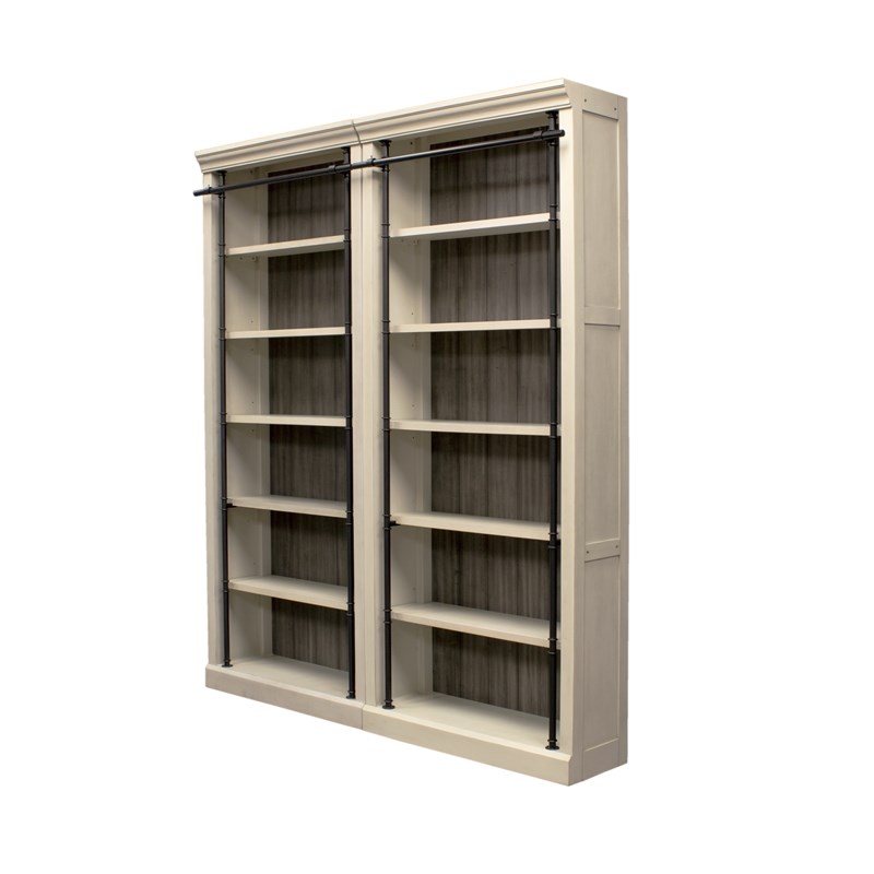 Fully Assembled 8 Tall Bookcase Wall, Fully Assembled White Bookcase