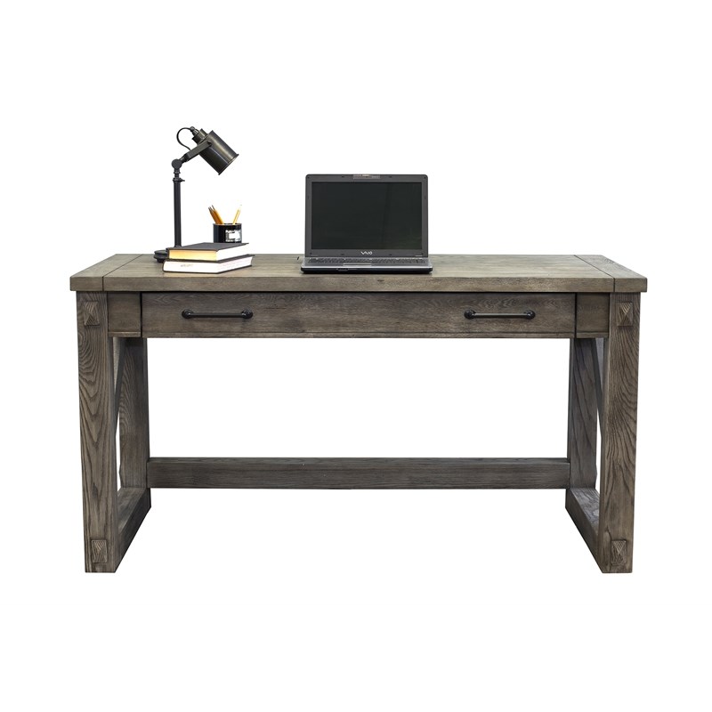 Avondale Writing Desk Writing Table Wood Office Desk Gray