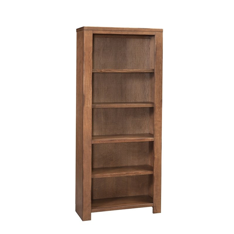 Rustic Open Wood Bookcase Bookcase Shelves Storage Center Fully Assembled Brown