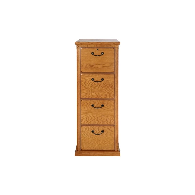 Martin Furniture Huntington Oxford 4 Drawer Wood File Cabinet Natural