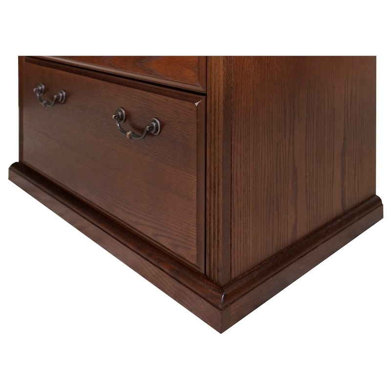Martin Furniture Huntington Oxford Lateral 2 Drawer Wood File Cabinet Brown