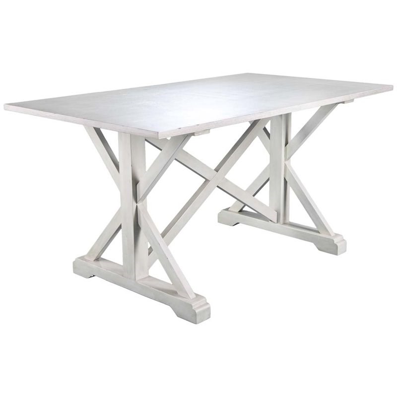 southern enterprises cardwell distressed farmhouse dining table