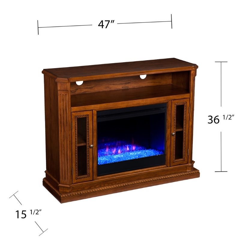 southern enterprises atkinson color changing electric fireplace tv