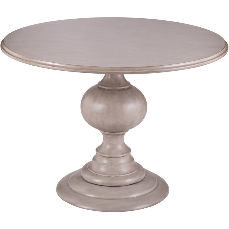42 Round Wooden Pedestal Dining Table, Round Wood Pedestal Dining Table