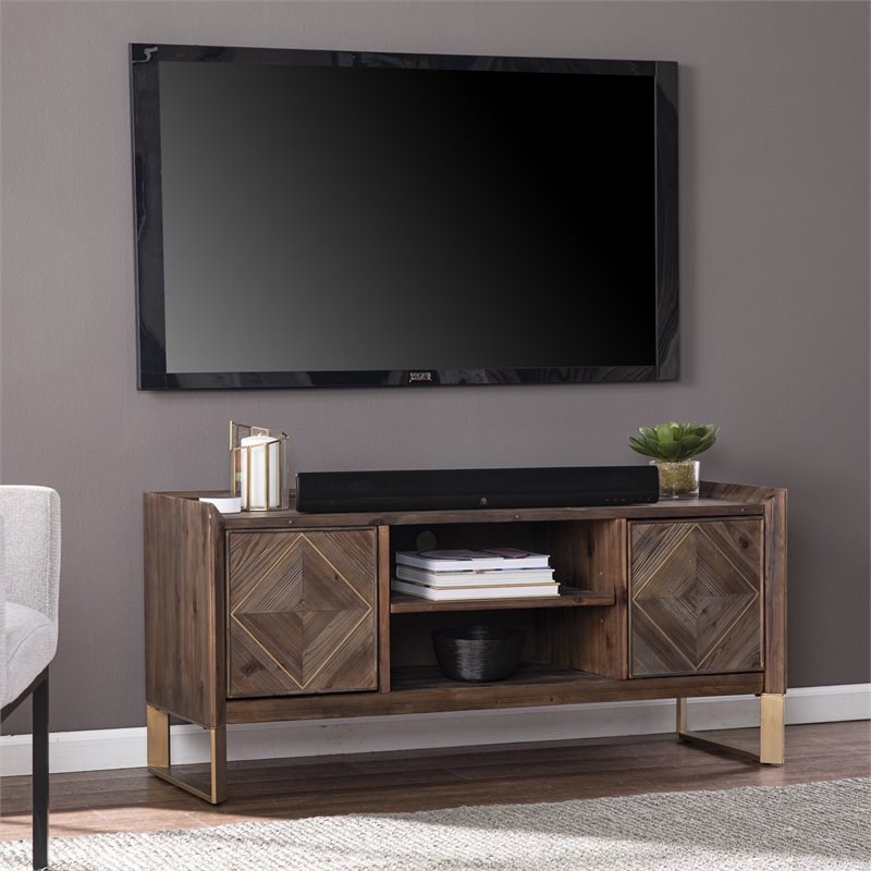 SEI Furniture Astorland Reclaimed Wood Media Console in Brown