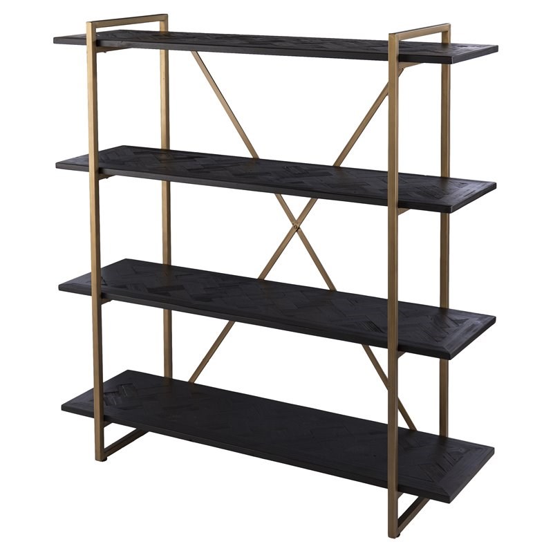 Dessingham Reclaimed Wood, Reclaimed Wood And Iron Bookcase
