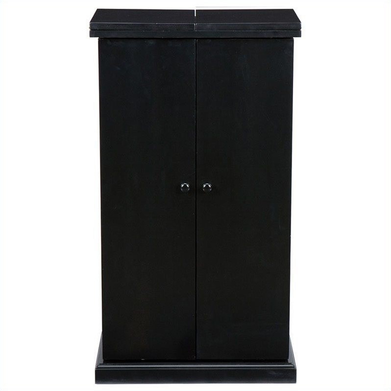 SEI Furniture Archer FoldAway Home Bar in Black Homesquare