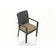Harmonia Living District Patio Dining Arm Chair in Beige