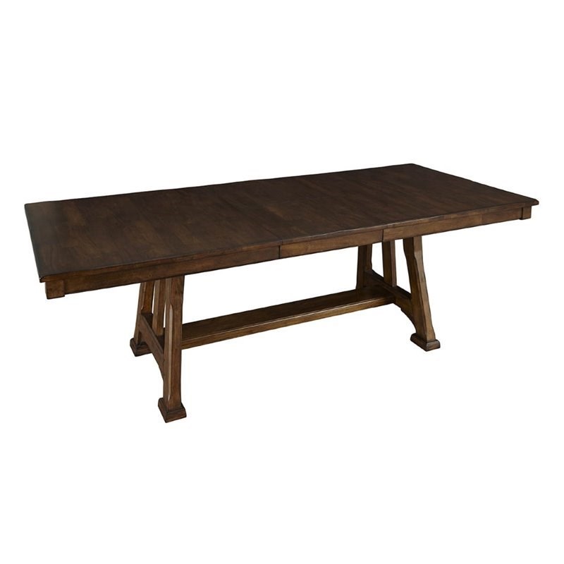 A-America Ozark Extendable Dining Table in Warm Pecan