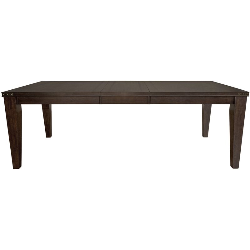 A-America Carter Transitional Solid Wood Extendable Dining Table in Rich Tobacco