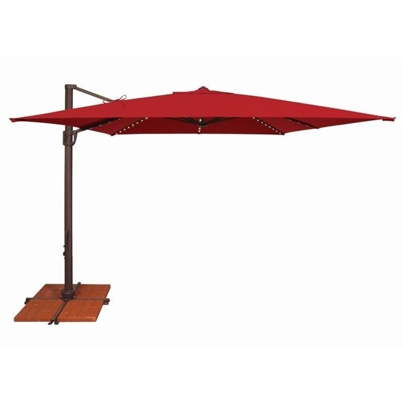 SimplyShade Bali Pro Patio Umbrella in Jockey Red