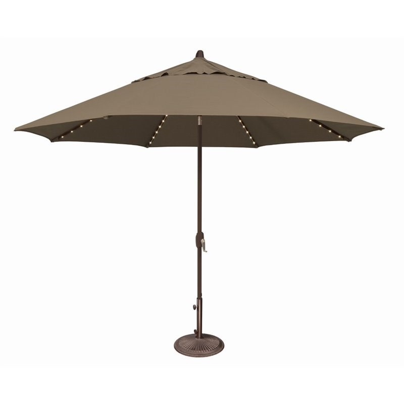 SimplyShade Lanai Pro Patio Umbrella in Taupe