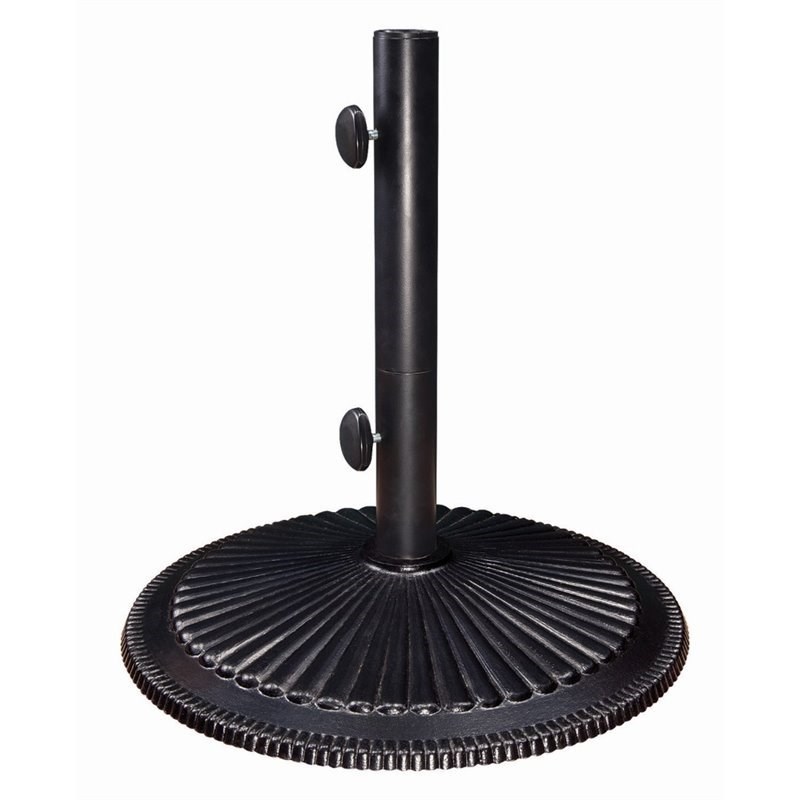 SimplyShade Coral Cast Iron Free Standing Umbrella Base in Black