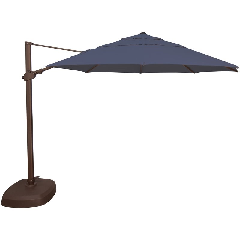 Simply Shade Fiji 11.5' Octagonal Sunbrella Patio Umbrella in Navy