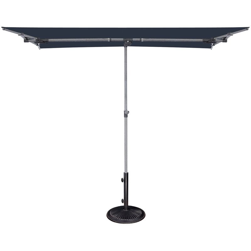 Simply Shade Capri 4.95' x 6.93' Polyester Balcony Patio Umbrella in Navy