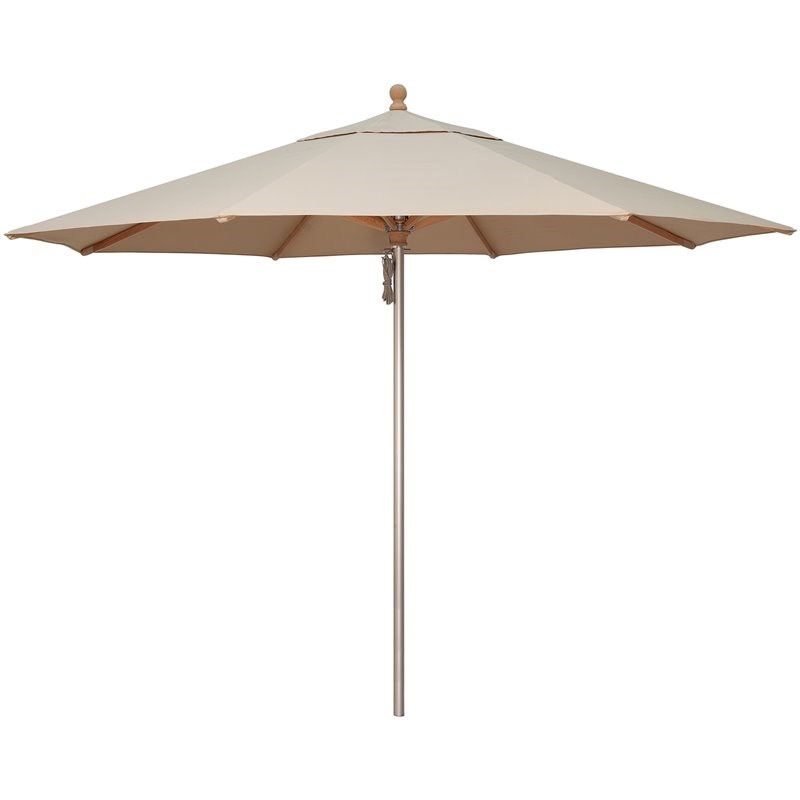 Simply Shade Ibiza 11' Octogonal Sunbrella Patio Umbrella in Antique Biege