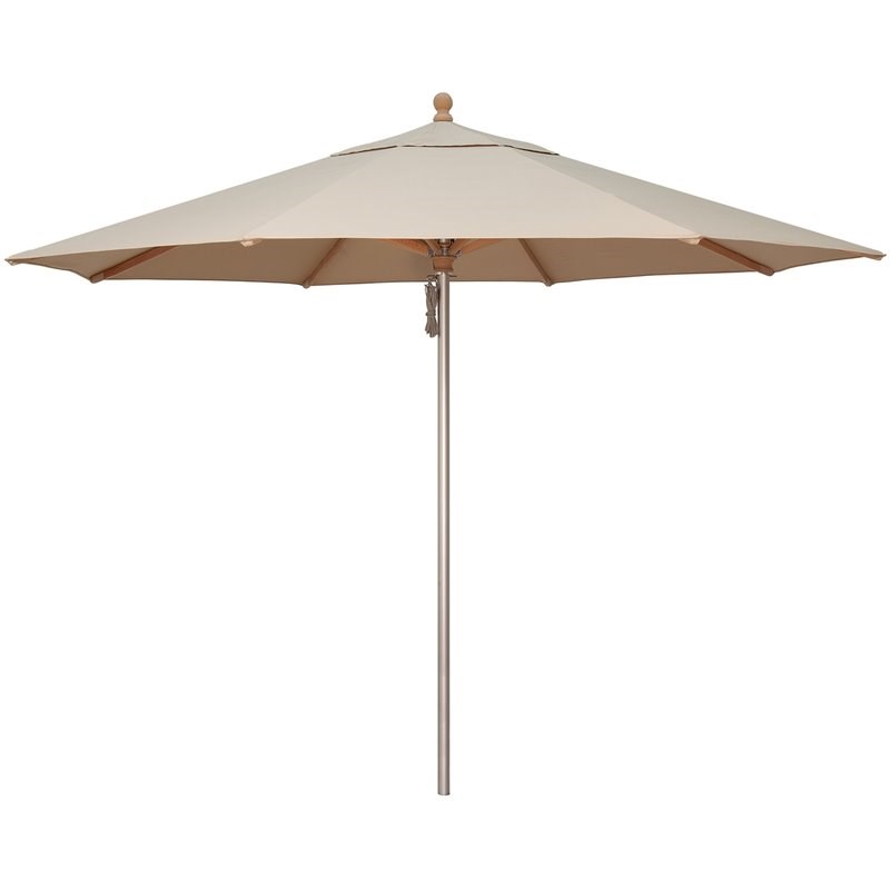 Simply Shade Ibiza 11' Octogonal Solefin Patio Umbrella in Beige