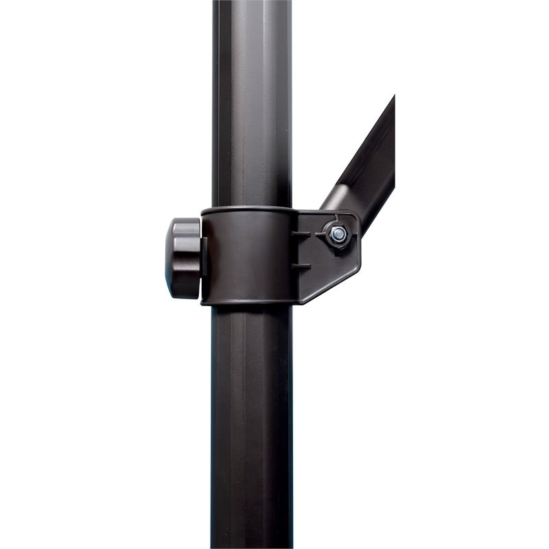 Simply Shade Skye Solefin Cross Bar Stand Cantilever Umbrella in Black/Beige