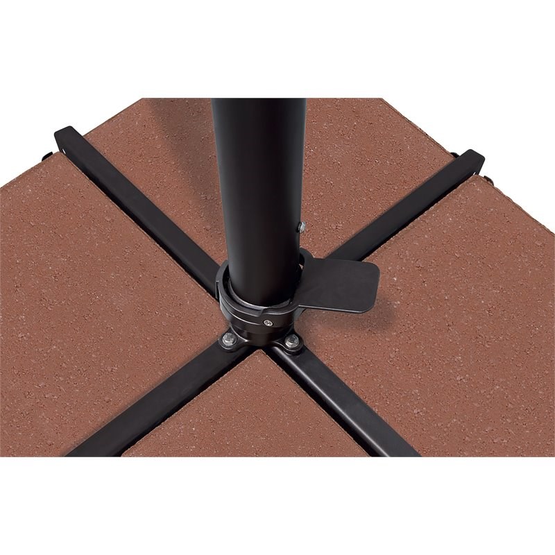 Simply Shade Skye Sunbrella Cross Bar Stand Cantilever Umbrella in