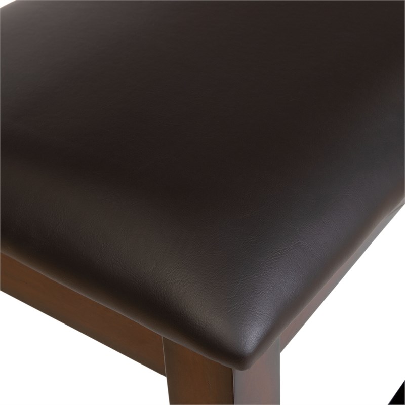 Furniture of America Arlen Wood Dining Chair in Dark Cherry (Set of 2)