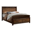 Furniture of America Nangetti Solid Wood Antique Oak Queen Storage Bed