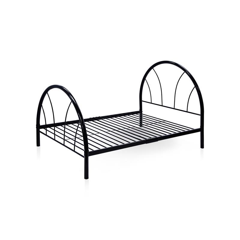 Furniture of America Beasley Contemporary Metal Platform Full Bed in Black