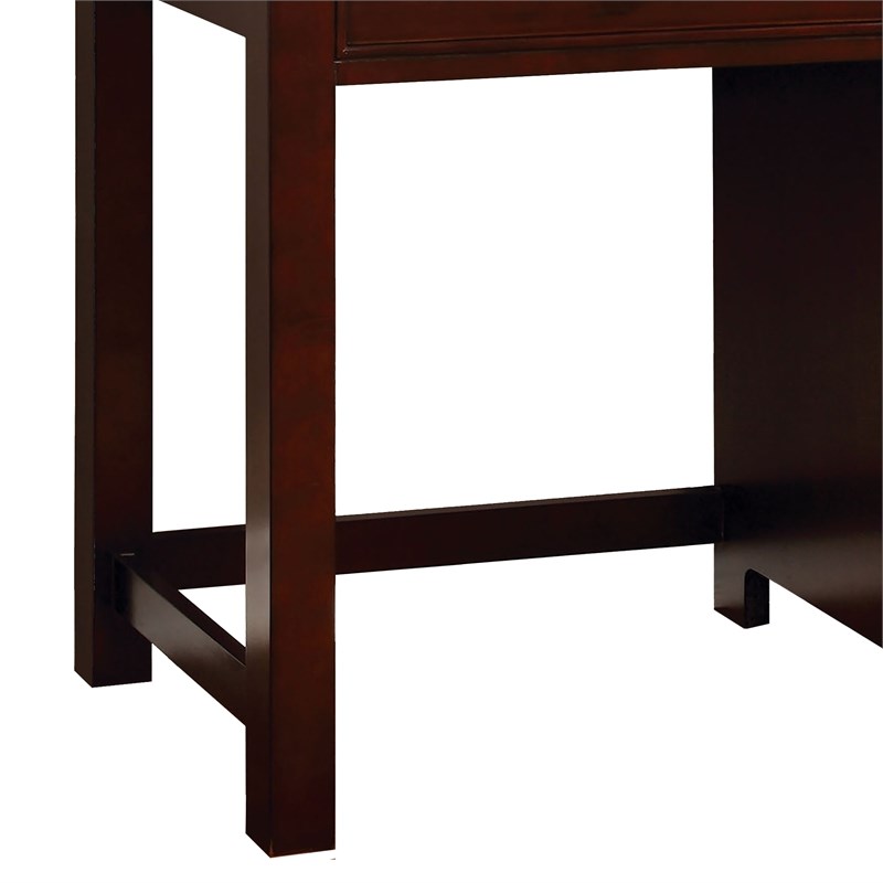 Furniture of America Dimanche Transitional Solid Wood Kids Desk in Cherry