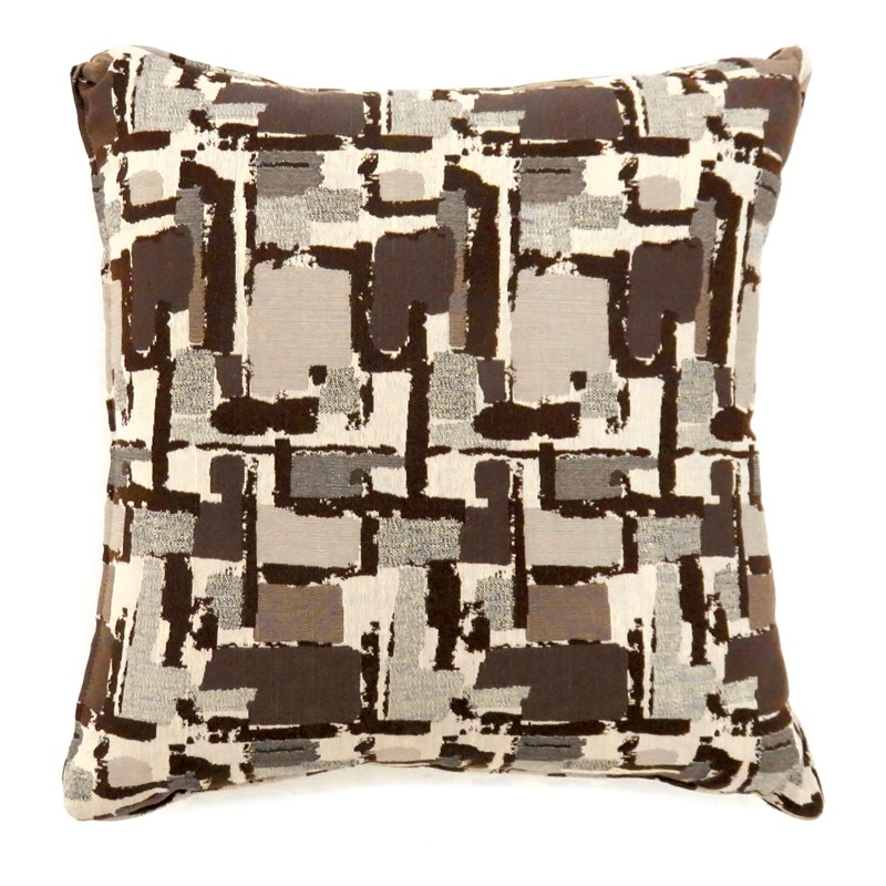 Furniture of America Kella Brown Fabric Large Square Throw Pillow (Set of 2)