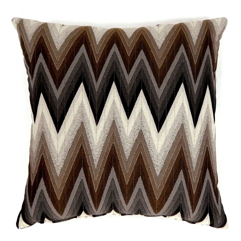 Furniture of America Congo Brown Fabric Large Square Throw Pillow (Set of 2)
