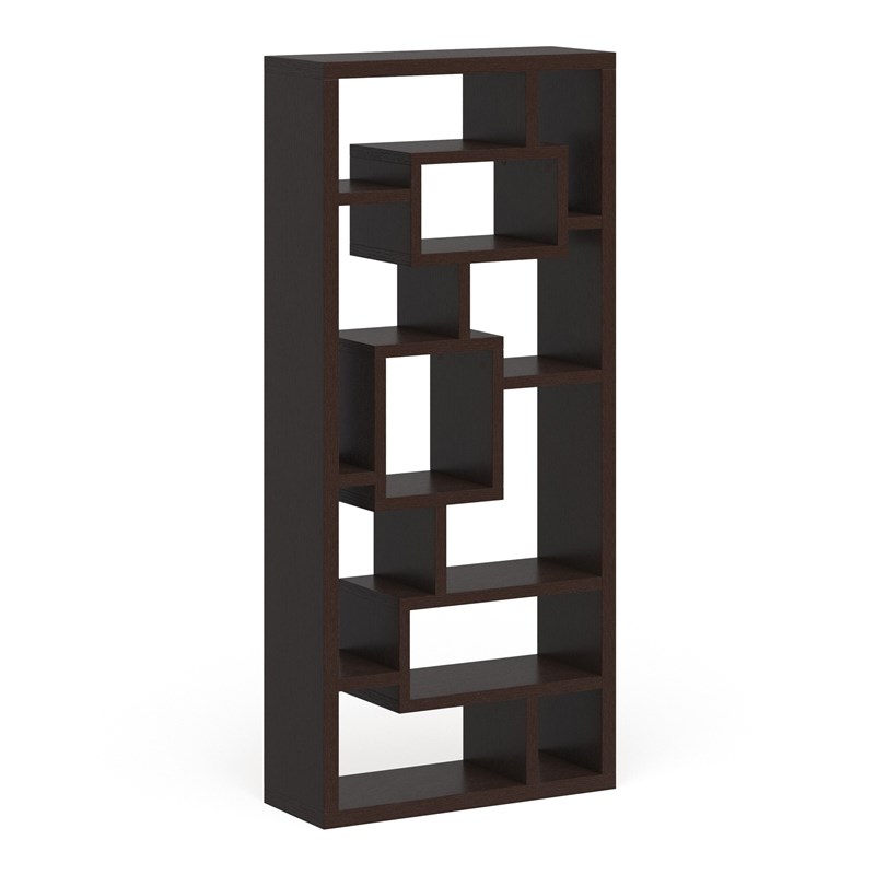 Furniture Of America Hazo Modern Wood, 5 Shelf Open Back Bookcase