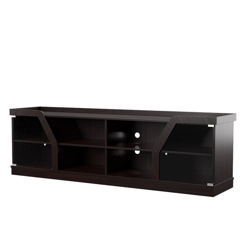 Furniture of America Rania Contemporary Wood Multi-Storage TV Stand in Espresso