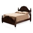 Furniture of America Ruben Traditional Wood California King Poster Bed in Cherry