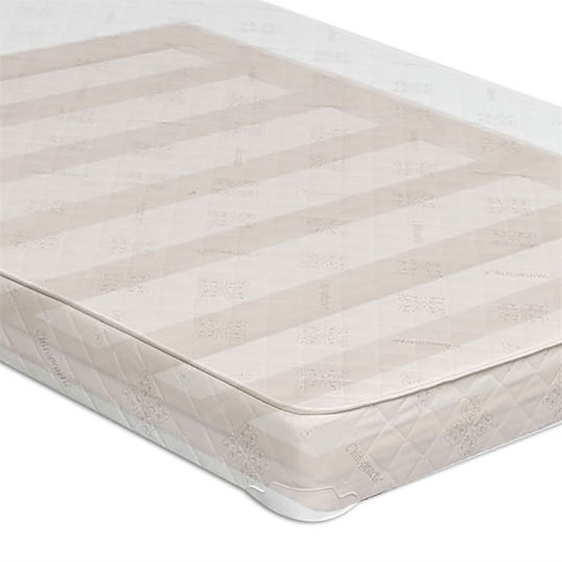 Furniture of America Senna White Fabric 8-Inch Queen Mattress with Bunkie Board