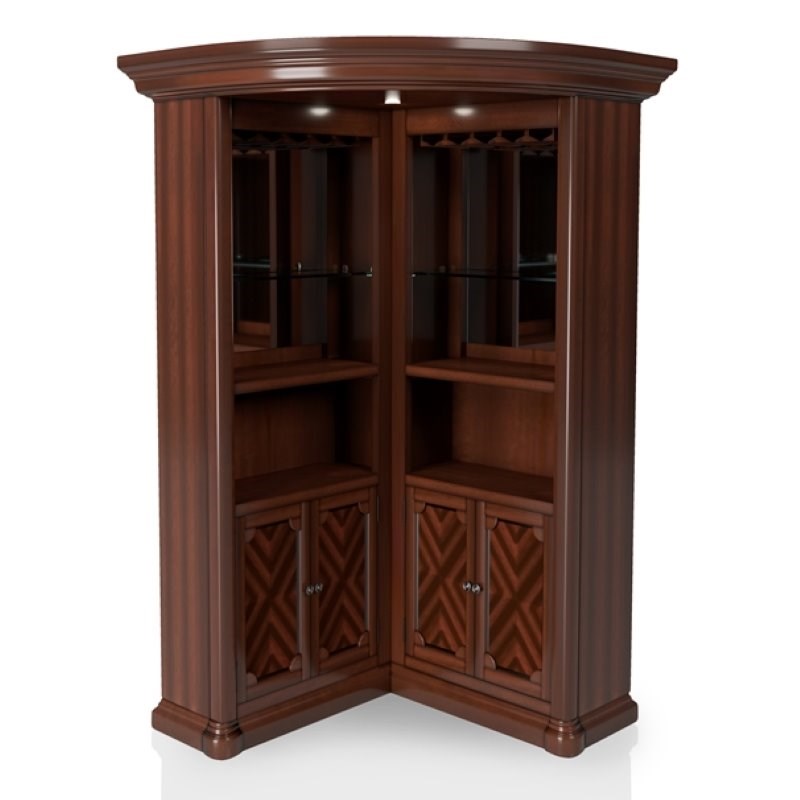 Home Fare Bourbon Country Locking Home Bar in Weathered Charcoal