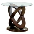 Furniture of America Darbunic Contemporary Wood End Table in Dark Walnut