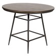 Furniture of America Haliana Metal Counter Height Dining Table in Weathered Gray