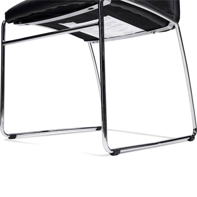 Furniture of America Poipen Contemporary Metal 5-Piece Dining Set in Black